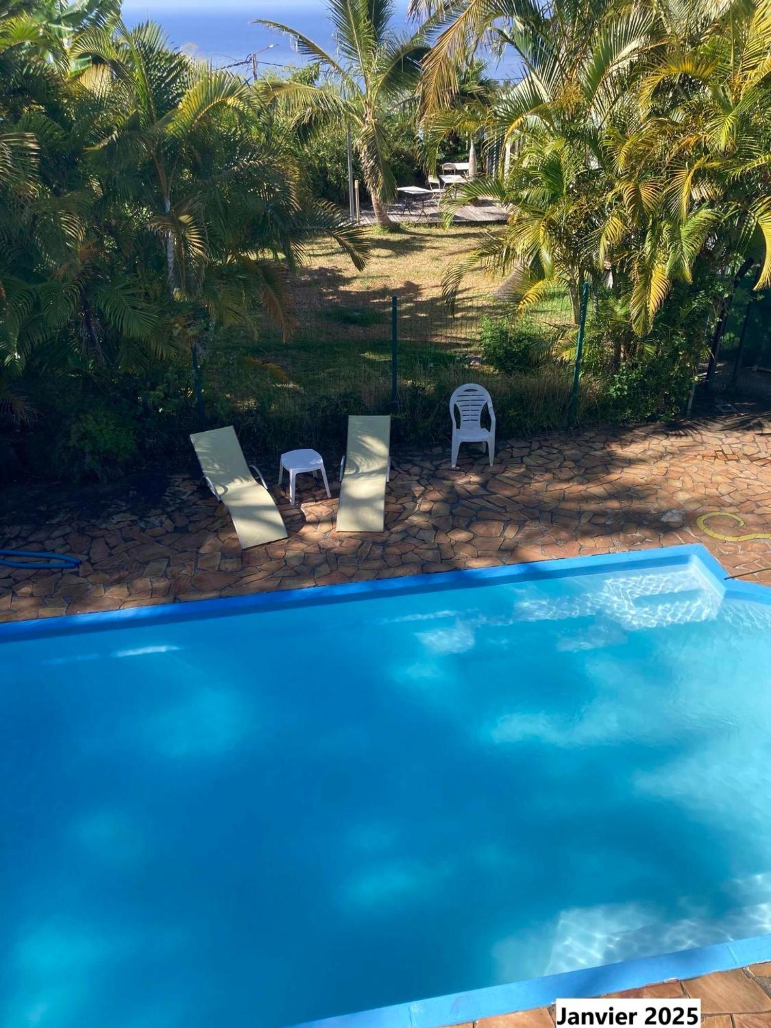 Les Bungalows Les Vanilliers, Sud Sauvage Avec Piscine Сен-Жозеф Екстер'єр фото